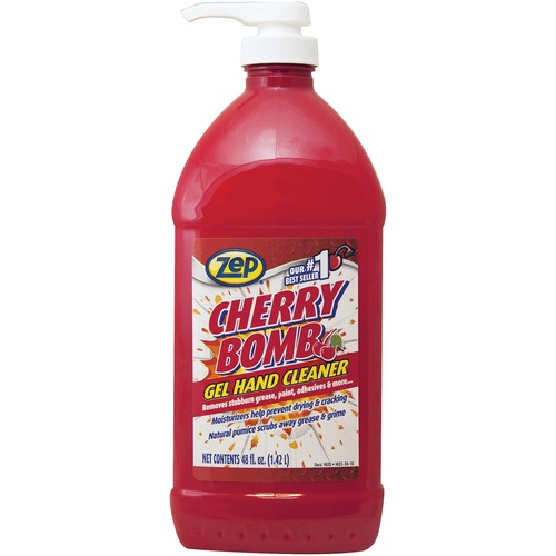 Zep Commercial Cherry Bomb Gel Hand Cleaner - Cherry Scent - 48 fl oz  (1419.5 mL) - Dirt Remover, Grime Remover, Odor Remover, Grease Remover,  Paint R - Advanced Safety Supply, PPE, Safety Training, Workwear, MRO  Supplies